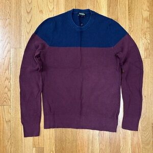 Express Two Tone Long Sleeve Sweater